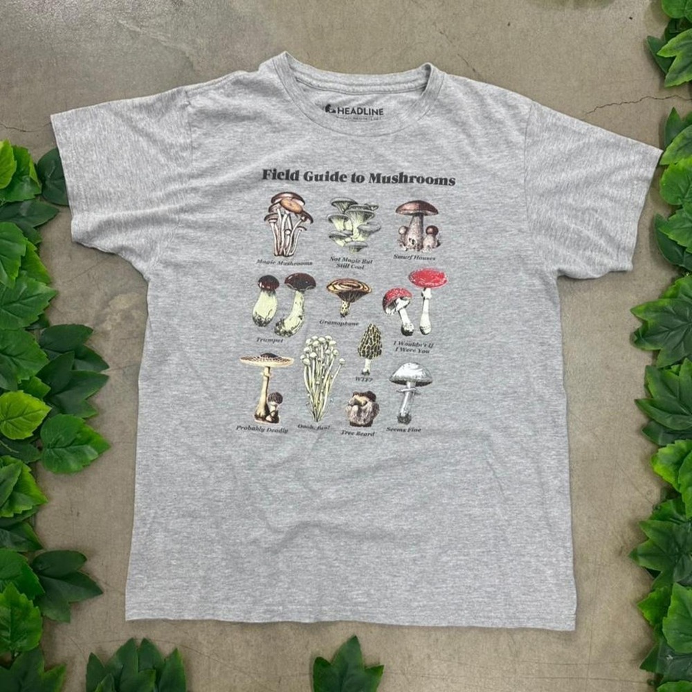 Field Guide to Mushrooms Graphic T-Shirt